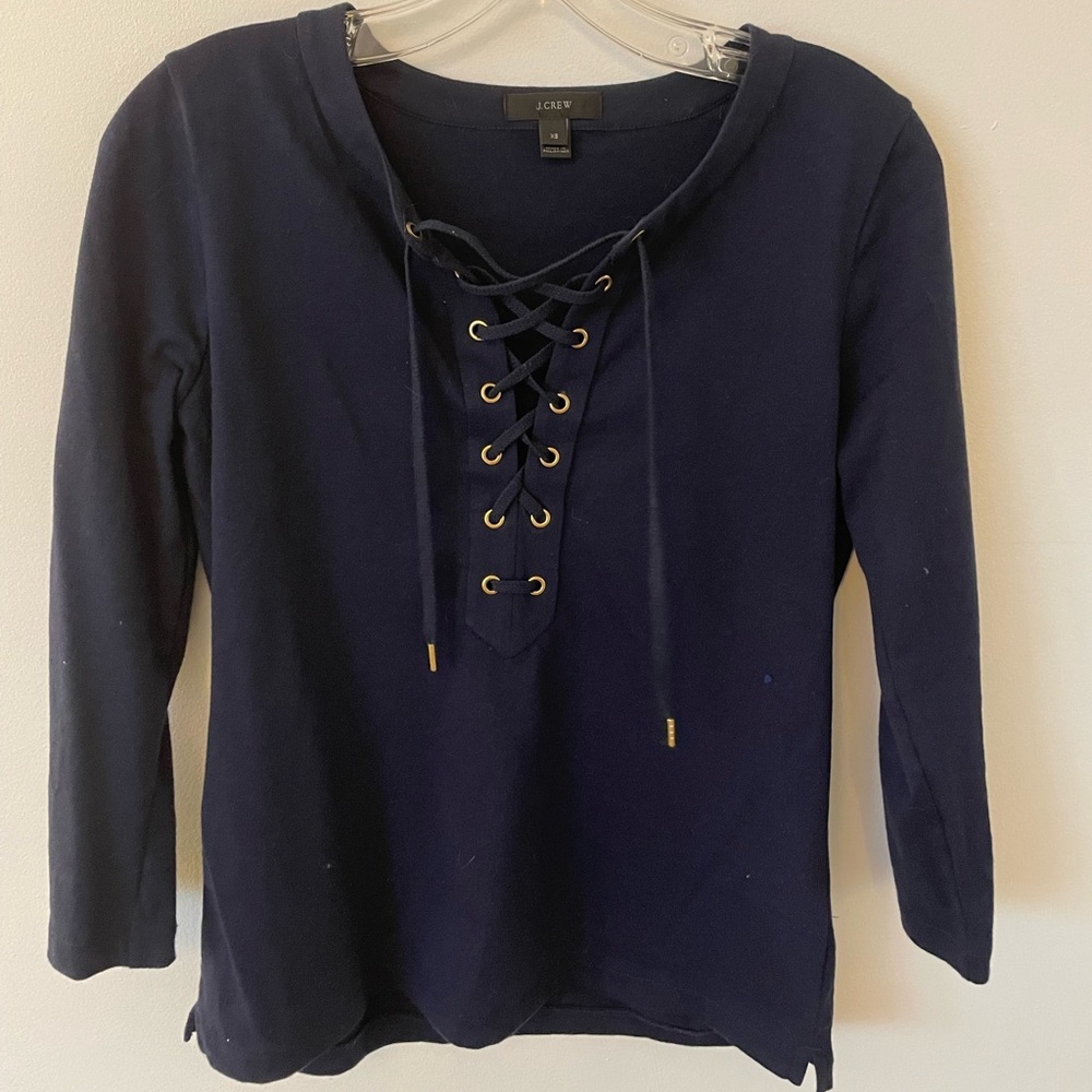 Navy blue 3/4 sleeve top